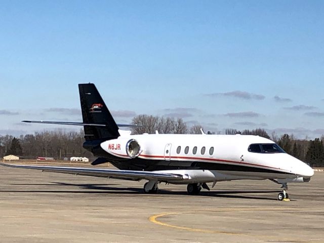 Cessna Citation Latitude (N8JR) - Dale Earnhardt Jr arrives into Indianapolis with entourage. Parked on ramp at KUMP.