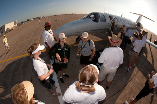 CSOA — - Cessna Special Olympics Airlift 2010 - http://flightaware.com/airlift/ - Airlift and Athletes arriving in Lincoln, Nebrasks on July 17, 2010.  Photos Courtesy Cessna Aircraft Company