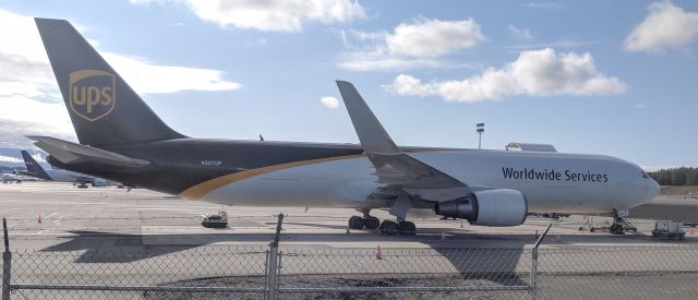 BOEING 767-300 (N307UP) - Parked at UPS Terminal Cargo Apron, Anchorage International Airport