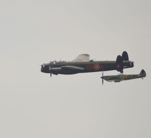 — — - Lancaster and spitfire Hamilton airshow June15/2013