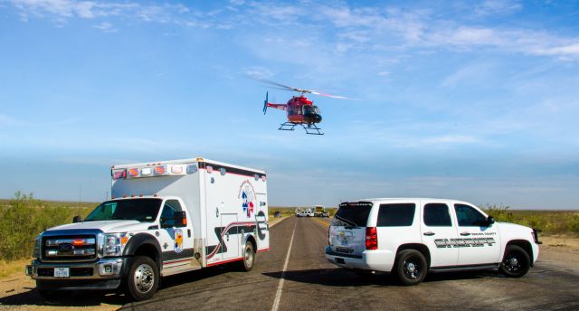 Bell 407 (N505MT) - Aerocare 5, Odessa TX based, and Pecos EMS