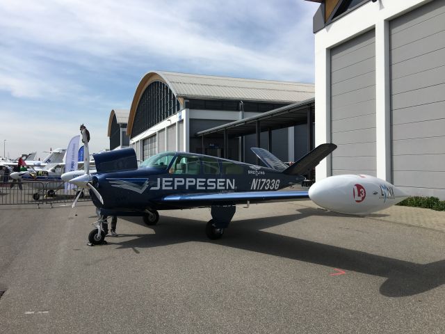 Beechcraft 35 Bonanza (N1733G) - static display at AERO 2016