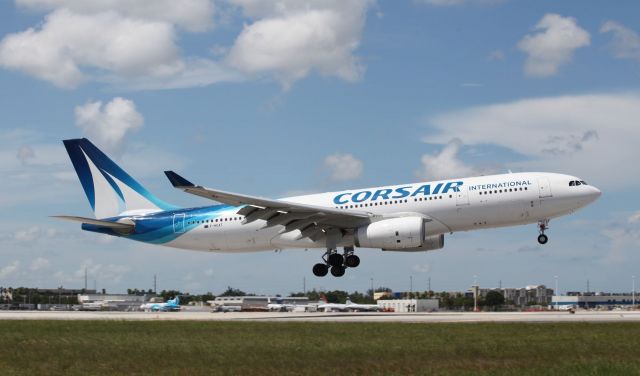 Airbus A330-200 (F-HCAT) - Landing at Miami International earlier this afternoon the 19th of July, 2019.