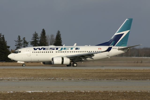 Boeing 737-700 (C-GRWS) - February 26, 2006 - landed London 