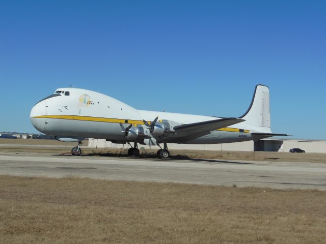 AVIATION TRADERS Carvair (N89FA) - N89FA C-54 Skymaster / Carvair (cn27249)br /Built in 1944 for the USAAF as 44-9023 it was converted shortly after WW2 to a DC-4 operating for US, Mexican, Panamanian, Bolivian operators until the early 1970’s when Aviation Traders of the United Kingdom rebuilt the frame as a ATL.98 Carvair then operated by British United Air Ferries (VF) for cross-channel car ferry services and named “Fat Annie.” In 1979 the aircraft returned to the US under private ownership and stored until 1986. br /The airframe was refurbished and made airworthy in 1998 after 12 years of storage.  It was last operated as a skydiving jump ship for Gator Global Flying Services in 2006 and is understood to have resided at Gainesville Municipal Airport (GLE) since.br /Previous registrations: N88816 / XA-MAA / HP-256 / HP-268 / CP-682 / N9326R / G-ASHZbr /2017 01 28br /a rel=nofollow href=http://alphayankee.smugmug.com/Aviation-Miscellany/C-54-Carvair-Skymaster-N89FA-https://alphayankee.smugmug.com/Aviation-Miscellany/C-54-Carvair-Skymaster-N89FA-/a