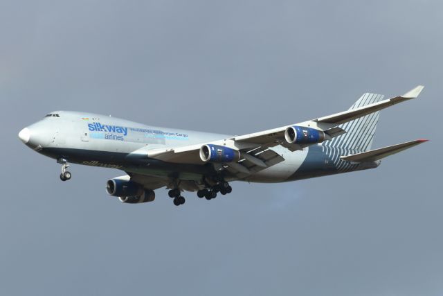 Boeing 747-400 (4K-BCH) - 06/12/2023:br /Cargo flight GYD > TLV on final to rwy21.