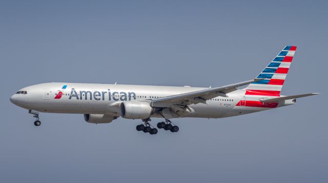 Boeing 777-200 (N794AN) - AAL170 arrives from Narita along with Delta and United jets all within minutes of each other