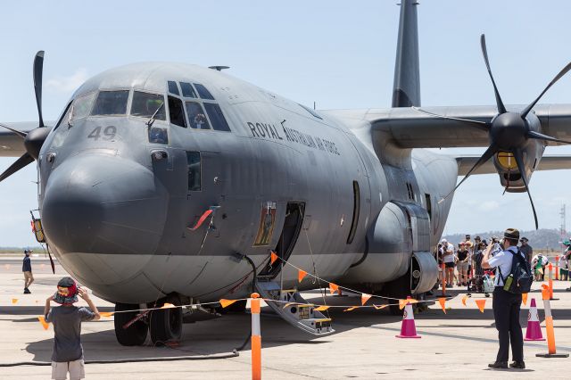 Lockheed C-130 Hercules — - RAAF, C130J, on static display at RAAF open day.