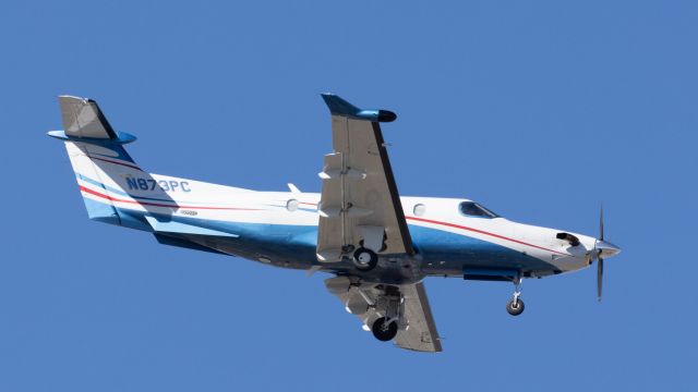 Pilatus PC-12 (N873PC) - Plane spotting from my back deck saw this Pilatus on approach to U42 (South Valley Regional Airport). 