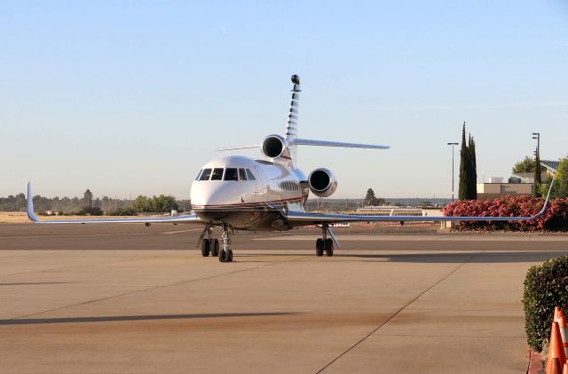 Dassault Falcon 900 (C-GJPG) - KRDD - Jim Pattison Great Pacific Capital Corp. Falcon 900 at the Redding Jet Center 6/22/2018. Early AM photo before the 100 degree weather hit. This jet has a nice Canadian Flag insignia on the APU nacelle area.