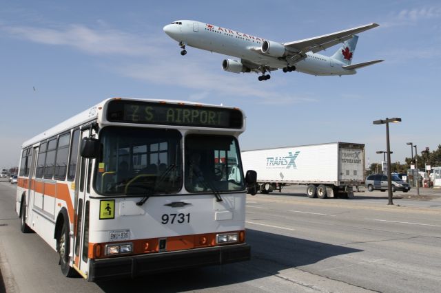 BOEING 767-300 (C-GHLK) - March 13, 2009 - landed across Airport Road in Toronto