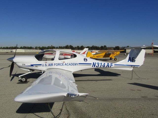 Diamond Star (N314AF) - Parked on the ramp.