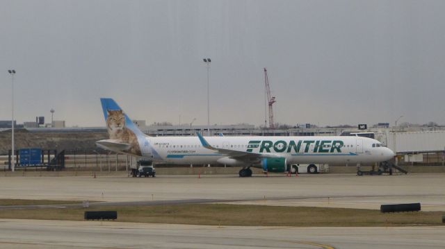 Airbus A321 (N706FR) - Arrived from Cancun