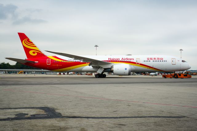 Boeing 787-9 Dreamliner (B-1119) - First flight Milan-Shenzhen