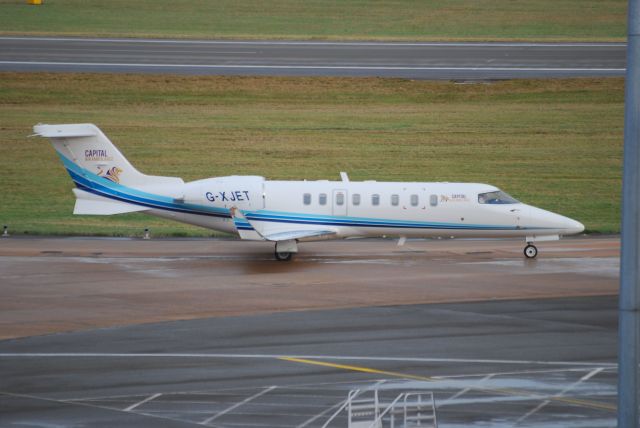 Learjet 45 (G-XJET) - Taken from Freeport Carpark