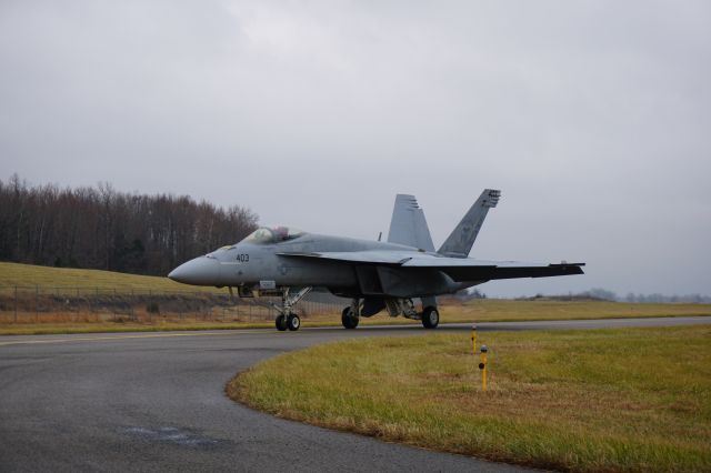 McDonnell Douglas FA-18 Hornet — - F/A-18 taxing by 