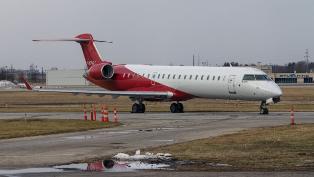 Canadair Regional Jet CRJ-700 (N870DC) - A very sharp looking CRJ7 sits on a side  taxi way at KSBN.