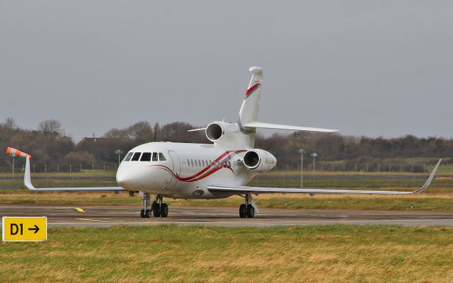 Dassault Falcon 900 (N993AM) - n993am ready for taxi from shannon 7/3/15.