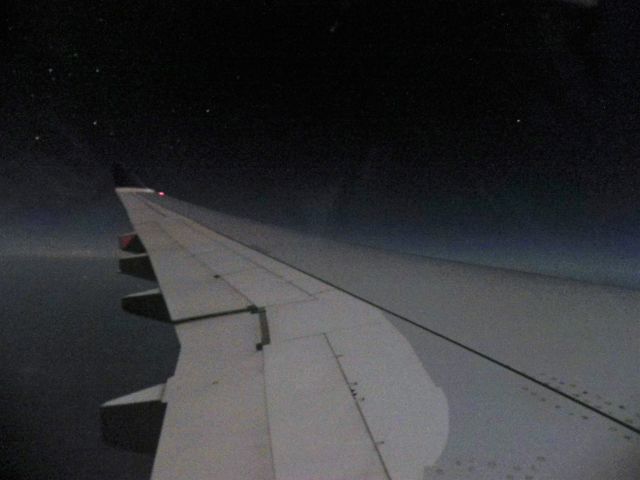 Airbus A330-300 (N823NW) - Cruising around midnight onboard DL110 from Buenos Aires to Atlanta