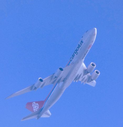 BOEING 747-8 (LX-VCK) - On approach is this Cargolux Boeing 747-800 in the Autumn of 2018.