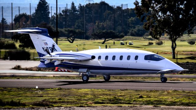 Piaggio P.180 Avanti (N7PA) - Piaggio P.180 Avanti speeding down RWY31 at KPAO. Always a pleasure to see this amazing, unique aircraft in action!