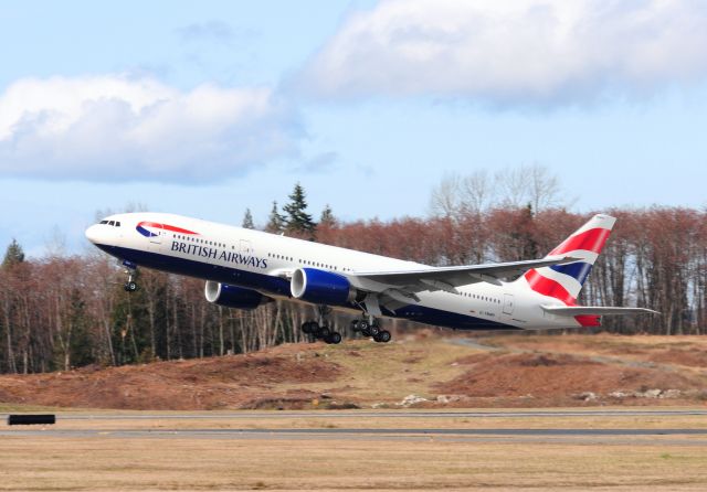 Boeing 777-200 (G-YMMR) - British Airways G-YMMR Boeing 777 Test Flight