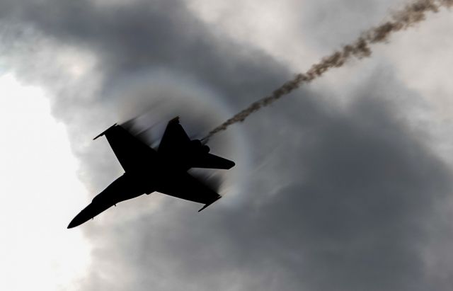 McDonnell Douglas FA-18 Hornet (16-3706) - Lieutenant Commander Andre Webb performing the sneak pass!!