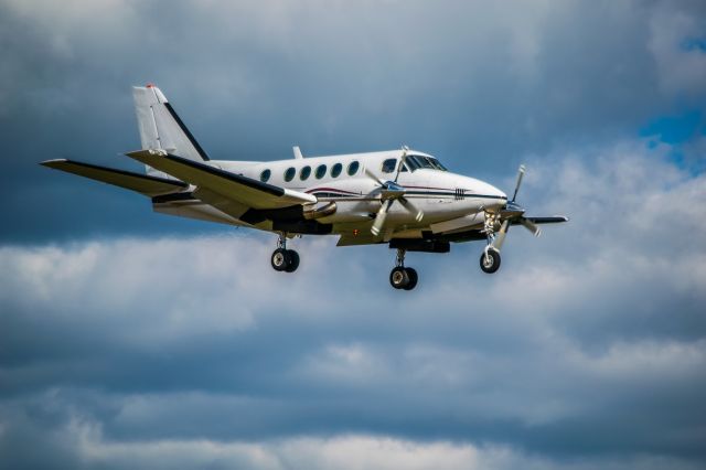 Beechcraft King Air 100 (C-GRAD) - C-GRAD, a Beechcraft King Air 100 on final at CYCK