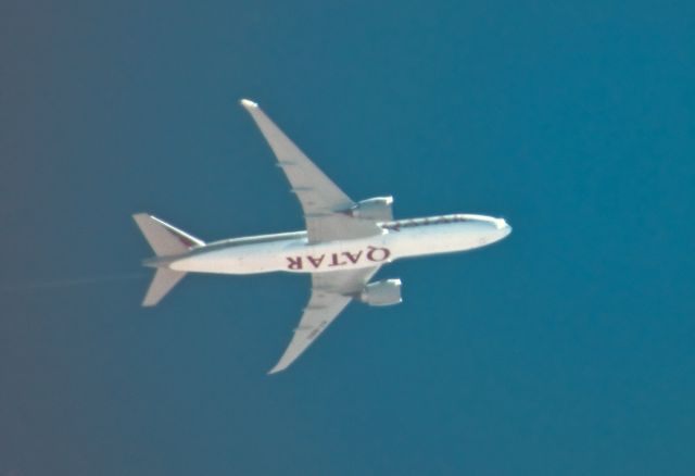 Boeing 777-200 — - On its way to Los Angeles from Doha this 777 passes by Carson City a bit to the east.