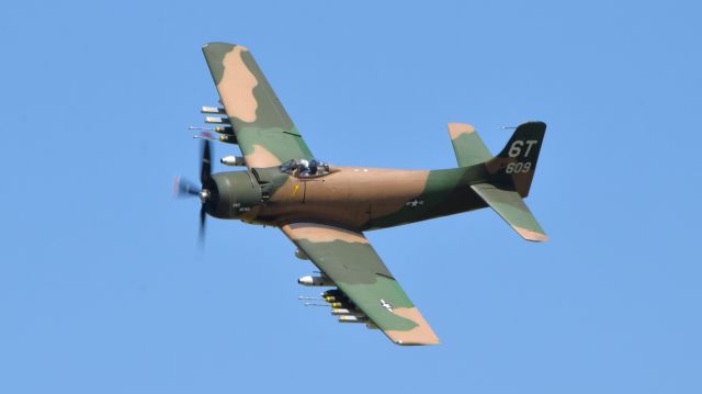 Douglas AD Skyraider (N2AD) - 2022 Selfridge Open House & Air Show. July 10, 2022