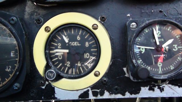 — — - G meter after flight