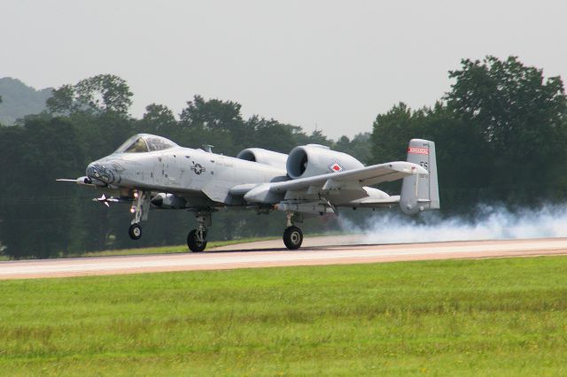 A10C — - Col. Tom Anderson, commander of the 188th FW flies "Hawg 01" back to the base after a training sortie. This A-10 is named "City of Fort Smith" the 1st A-10 delivered to the 188th.