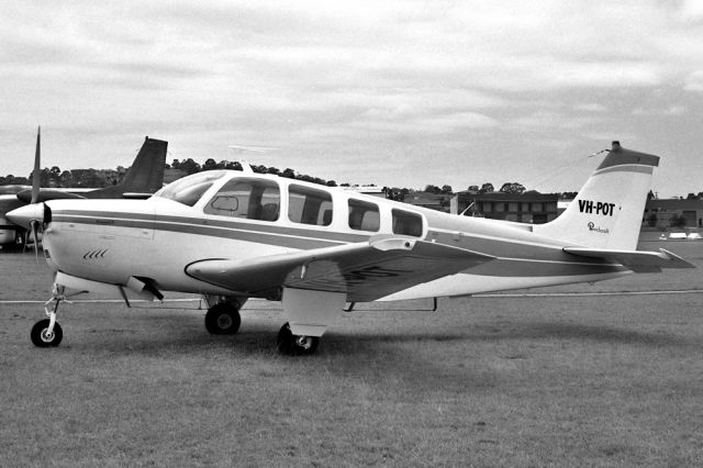 Beechcraft Bonanza (36) (VH-POT) - BEECH A36 BONANZA 36 - REG VH-POT (CN E880) - MOORABBIN VIC. AUSTRALIA - YMMN 6/3/1977