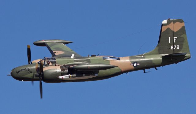 Douglas A-26 Invader (NX4988N) - B-26K Counter Invader "Special Kay" performing at the 2018 CAF Wings Over Dallas Airshow. "Kay" began life as an A-26 Invader before being re designated a B-26 in the mid 1950s. In the early 60s this aircraft became a member of USAF Special Operations flying trail interdiction missions over the Ho Chi Minh trail. "Special Kay" is the only airworthy and flying K model of the B-26 left in the world. (View in "full" for highest image quality)