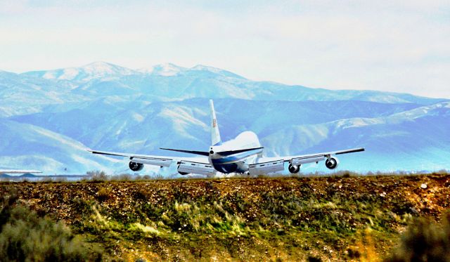 Boeing 747-200 (N29000) - Airforce One @ BOI  