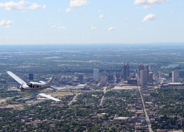 Piper Cherokee (N60SU) - 7-21-2007 on a photo op for the university.
