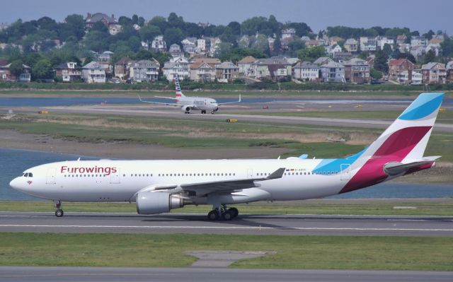 Airbus A330-200 (D-AXGC) - Inaugural flight of Eurowings to Boston! EW186 A330-200 D-AXGC (6/1/2016).