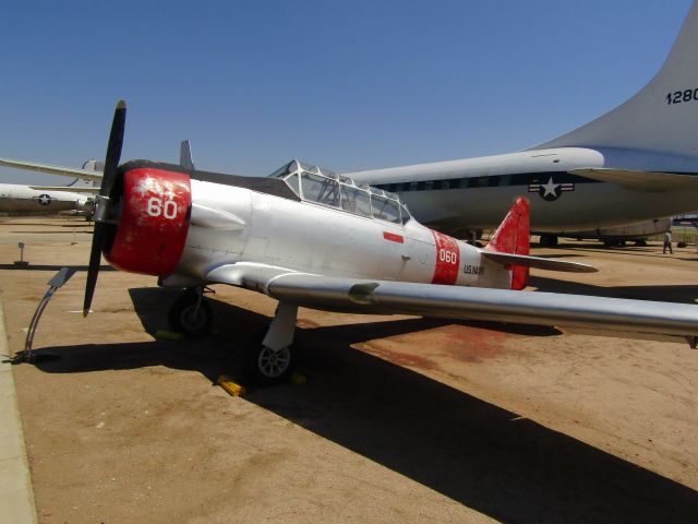 51-0360 — - A North American SNJ-4/AT-6 "Texan" on display at March Field Air Museum.