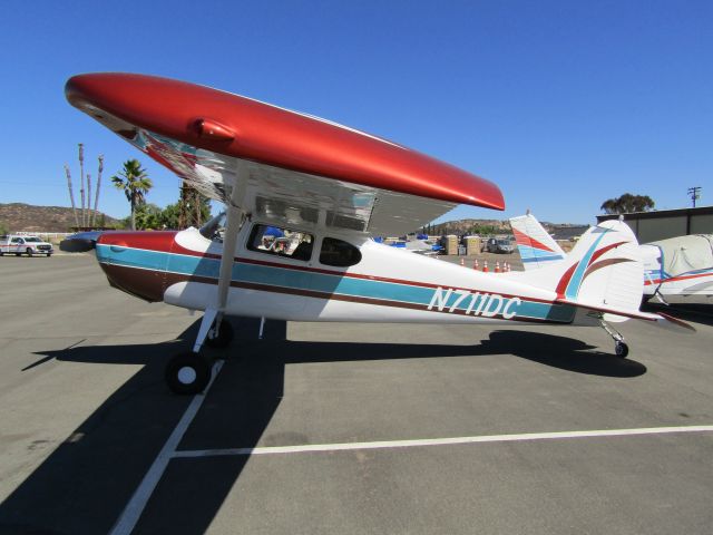 Cessna 170 (N711DC) - On display at Ramona