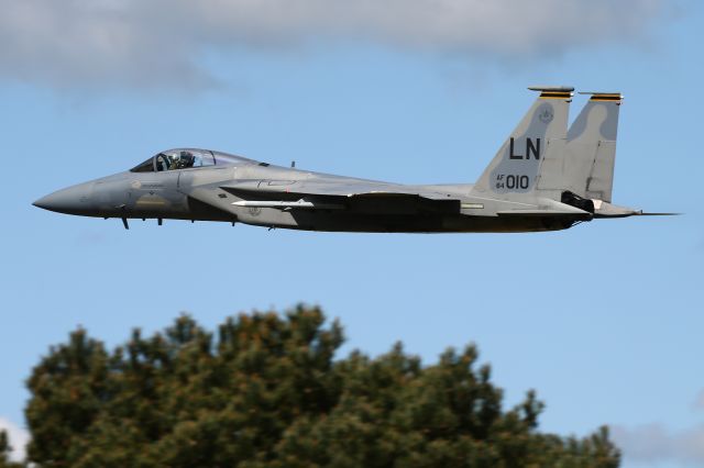 N84010 — - Low approach by F-15C at Lakenheath, Suffolk, UK.