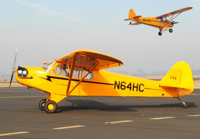 N64HC — - Charles taxing out to rwy three-zero at Merced Regional Airport