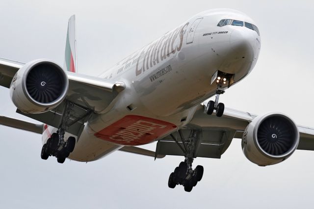 Boeing 777 (A6-EGW) - [cn.35601/1034]. Lining-up for runway 08R at Gatwick EGKK Airport UK 6.4.2013.