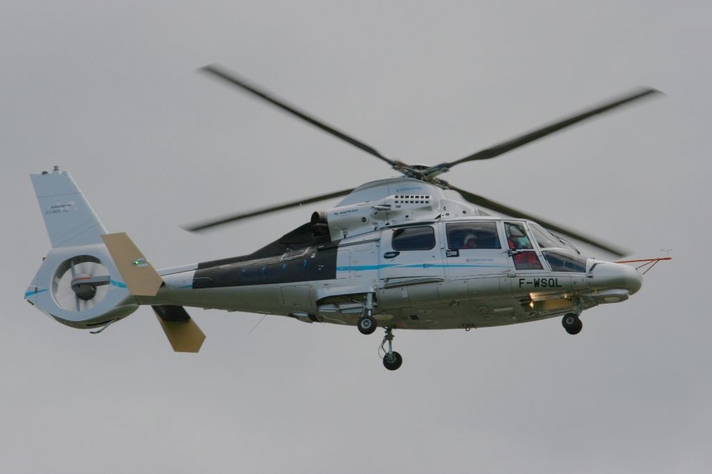 F-WSQL — - Eurocopter AS365 Dauphin, test flight, Marseille-Provence Airport (LFML-MRS)