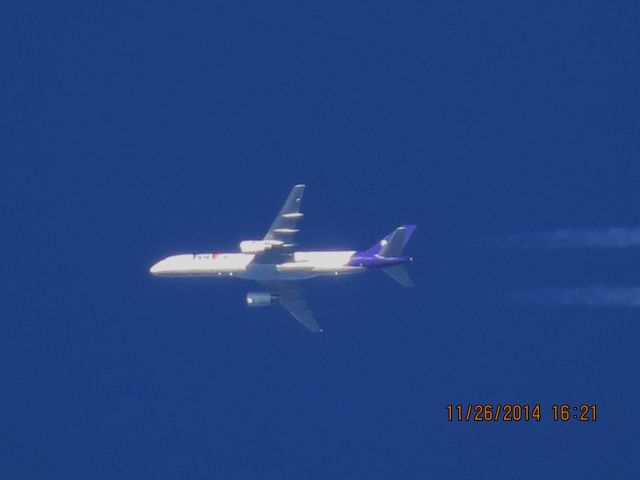 Boeing 757-200 (N925FD) - FedEx flight 378 from MEM to BIL over Southeastern Kansas at 36,000 feet.