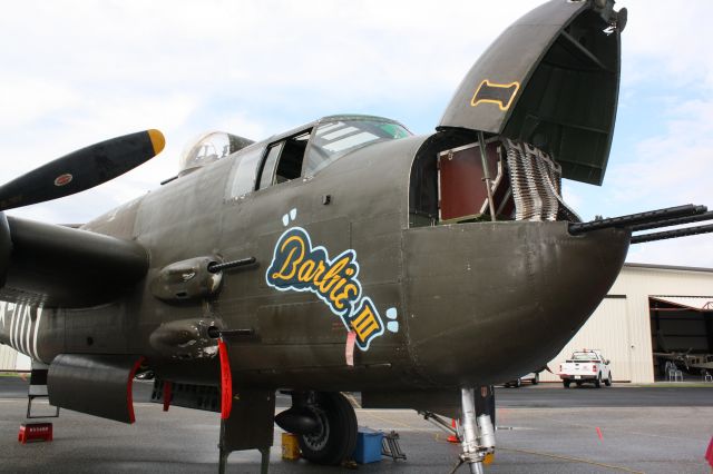 North American TB-25 Mitchell (N5548N) - B-25 Mitchell "Barbie III" on display at the 2012 Florida International Airshow