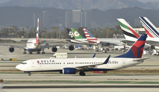 Boeing 737-800 (N389DA) - Arriving at LAX