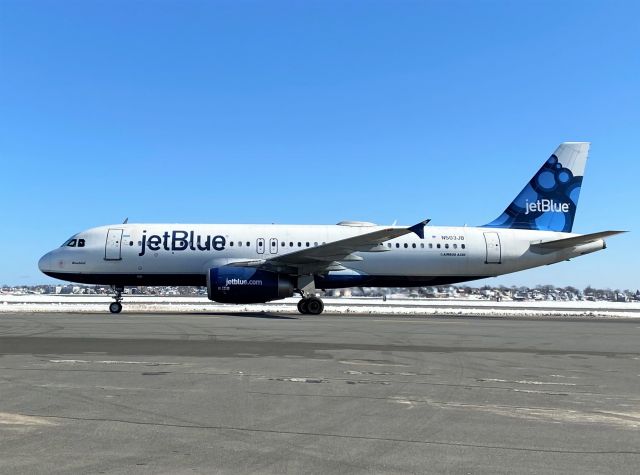 Airbus A320 (N503JB) - Bluebird - Delivered 12/99 