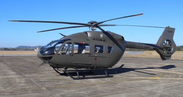 KAWASAKI EC-145 (N72464) - A 2021 model Airbus UH-72B Lakota on the ramp at Northeast Alabama Regional Airport, Gadsden, AL - early afternoon, December 14, 2021.