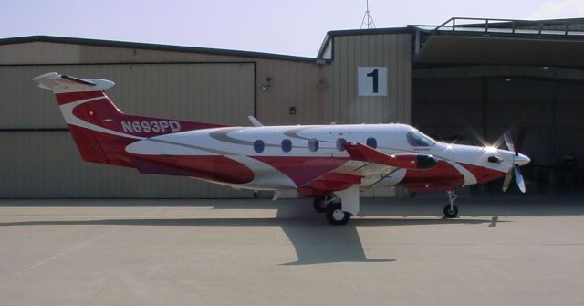 Pilatus PC-12 (N693PD) - Parked on ramp 3/16/09