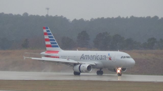 Airbus A319 (N808AW) - U.S Airways 1934 arriving from Charlotte at 3:10 P.M. on runway 5L.  Taken March 19, 2015.